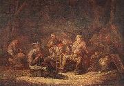 CUYP, Benjamin Gerritsz. Peasants in the Tavern oil painting artist